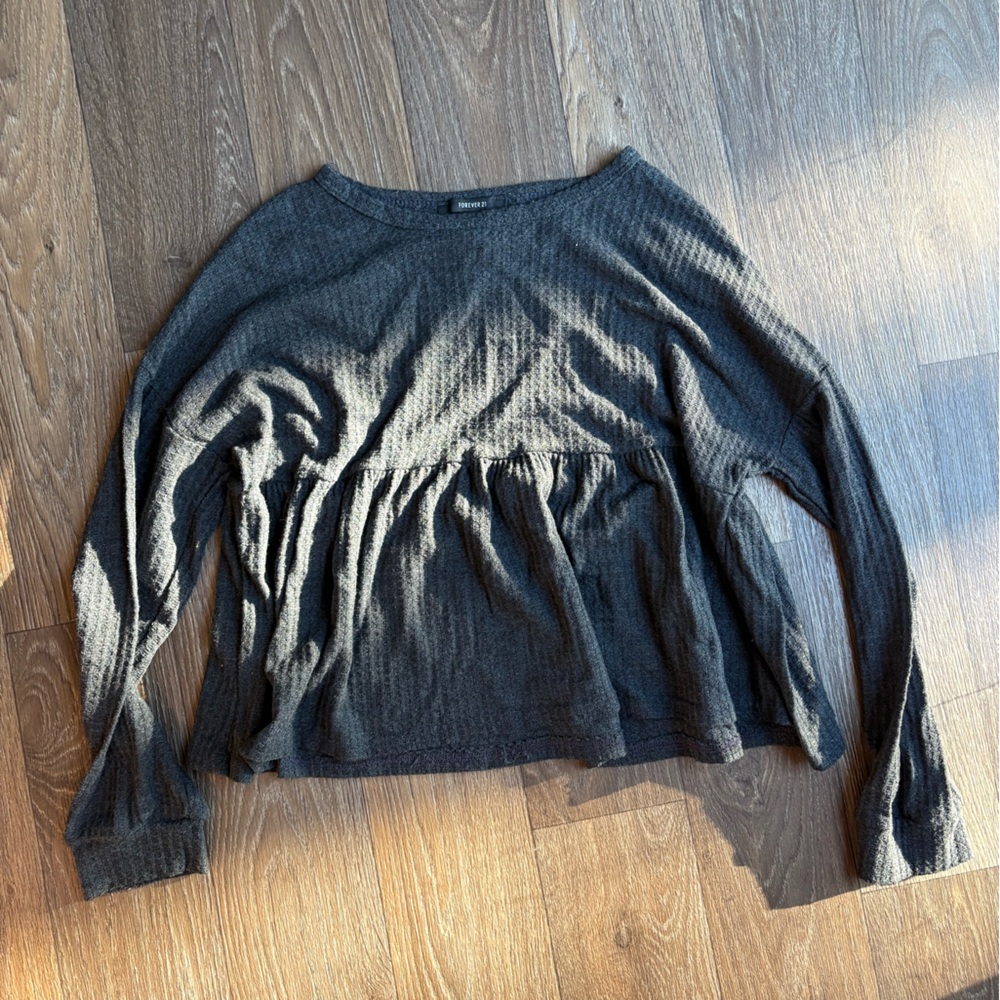 Forever 21 Charcoal Knit Sweater